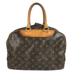 Louis Vuitton Handbag Deauville Monogram Canvas Brown