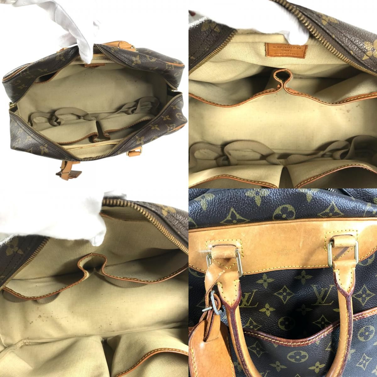 Louis Vuitton Handbag Deauville Monogram Canvas Brown — view 8