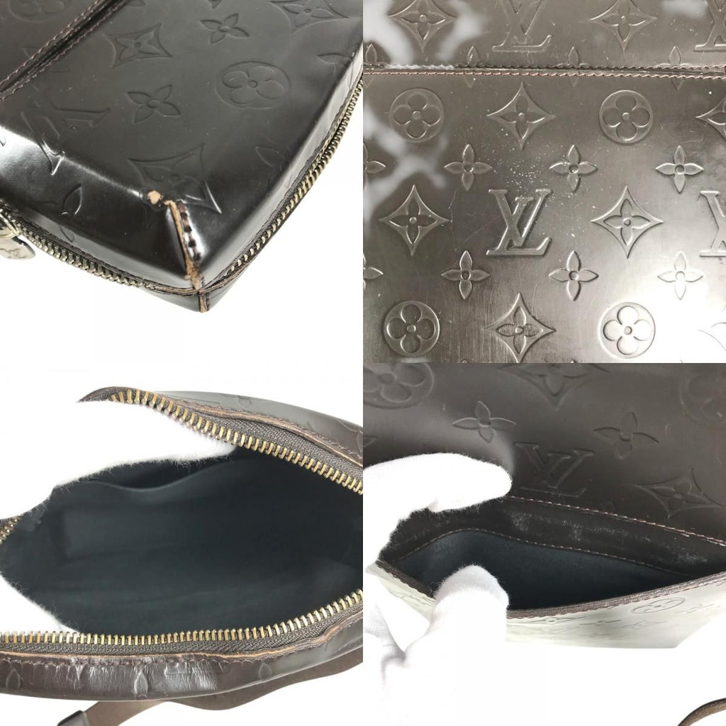 Louis Vuitton Shoulder Bag Bobi Monogram Glace Leather Cafe Brown — view 8
