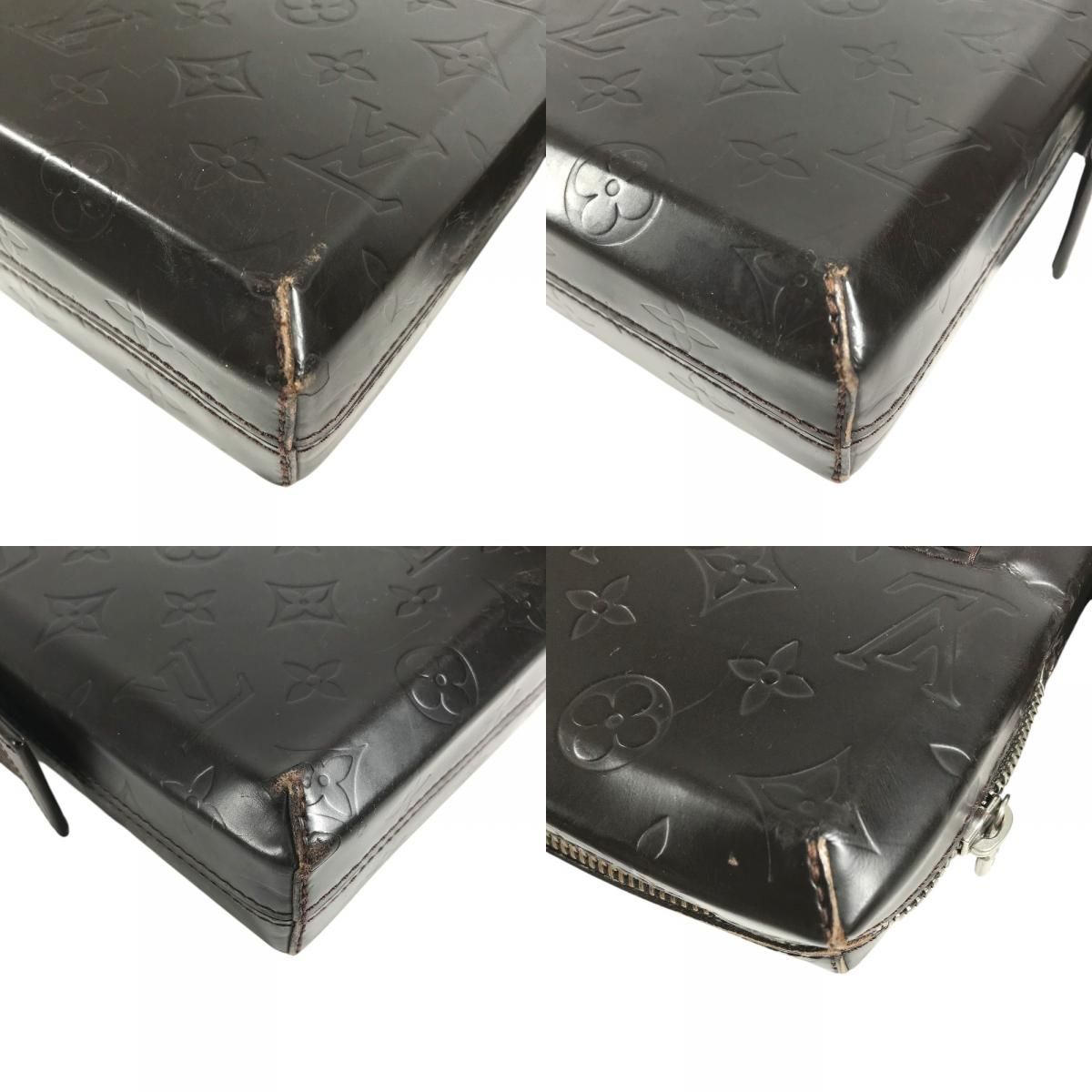 Louis Vuitton Shoulder Bag Bobi Monogram Glace Leather Cafe Brown — view 7