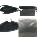 Louis Vuitton Clutch Pochette Voyage Taiga Leather Ardoise Black — view 8