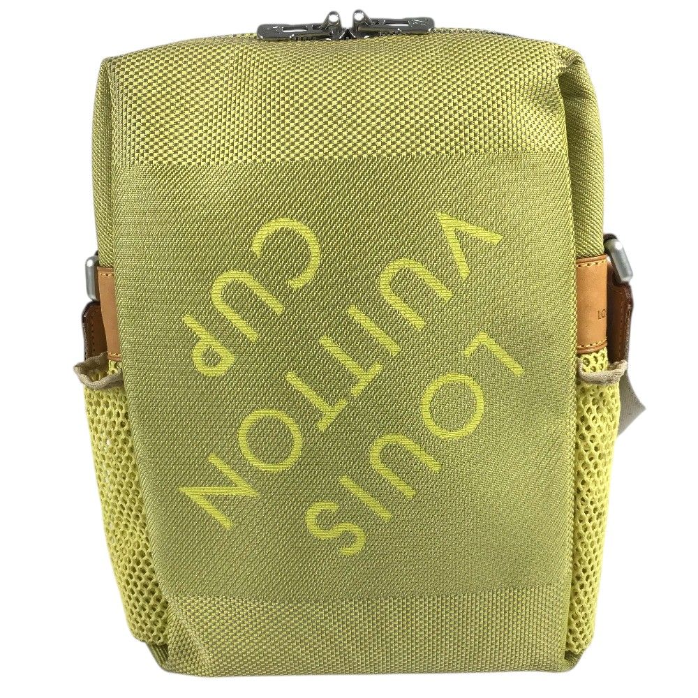 Louis Vuitton Shoulder Bag Weatherly Damier Geant Canvas Yellow — view 2
