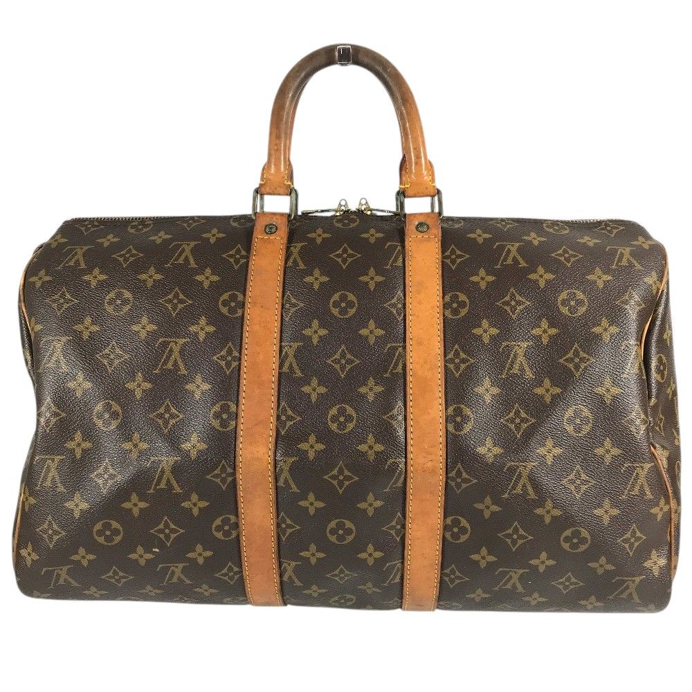 Louis Vuitton Boston Bag Keepall 45 Monogram Canvas Brown