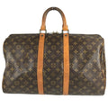 Louis Vuitton Boston Bag Keepall 45 Monogram Canvas Brown