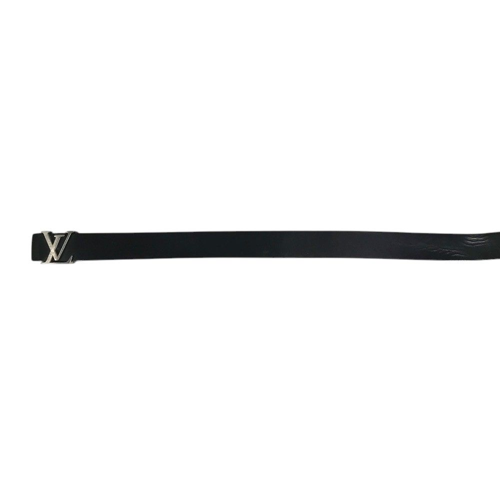 Louis Vuitton Belt Ceinture Initial Leather Black — view 6