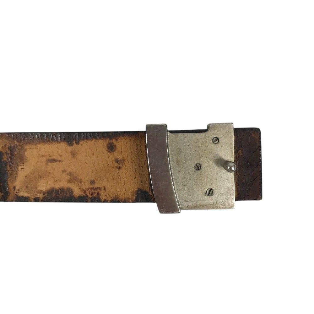 Louis Vuitton Belt Ceinture Initial Leather Black — view 8