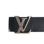 Louis Vuitton Belt Ceinture Initial Leather Black