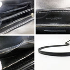 Saint Laurent Heaven Loulou Shoulder Bag Pochette Silver Calfskin Quilted — view 6