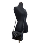 Saint Laurent Heaven Loulou Shoulder Bag Pochette Silver Calfskin Quilted — view 8