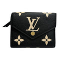 Louis Vuitton Empreinte Portefeuille Victorine Black Beige Gold Leather Trifold