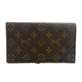 Louis Vuitton Monogram Brown Leather Wallet Billfold