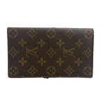 Louis Vuitton Monogram Brown Leather Wallet Billfold