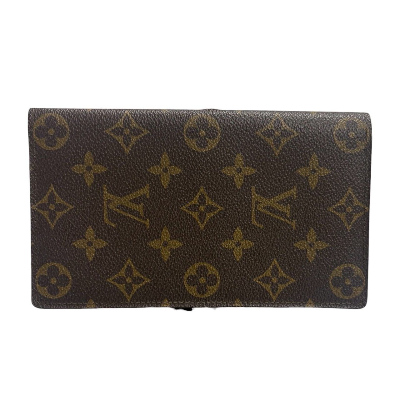 Louis Vuitton Monogram Brown Leather Wallet Billfold