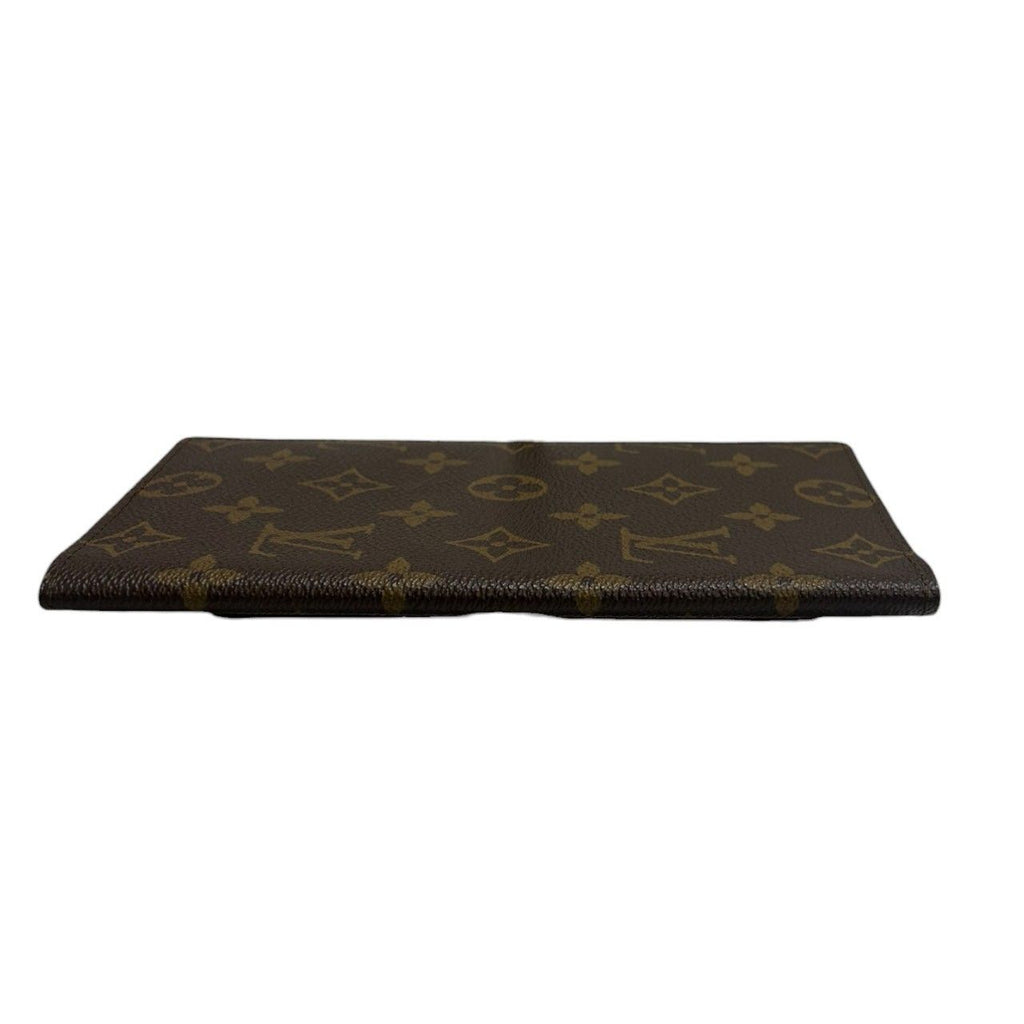 Louis Vuitton Monogram Brown Leather Wallet Billfold — view 3