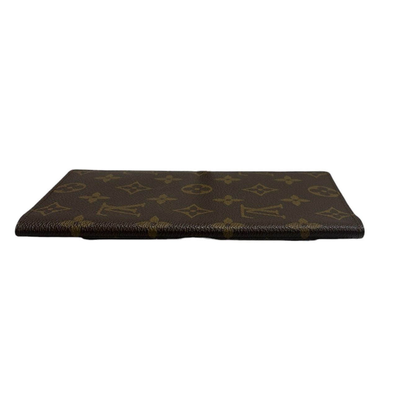 Louis Vuitton Monogram Brown Leather Wallet Billfold — view 3