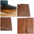 Louis Vuitton Monogram Brown Leather Wallet Billfold — view 8