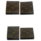 Louis Vuitton Monogram Brown Leather Wallet Billfold — view 6