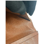 Louis Vuitton Monogram Brown Leather Wallet Billfold — view 5