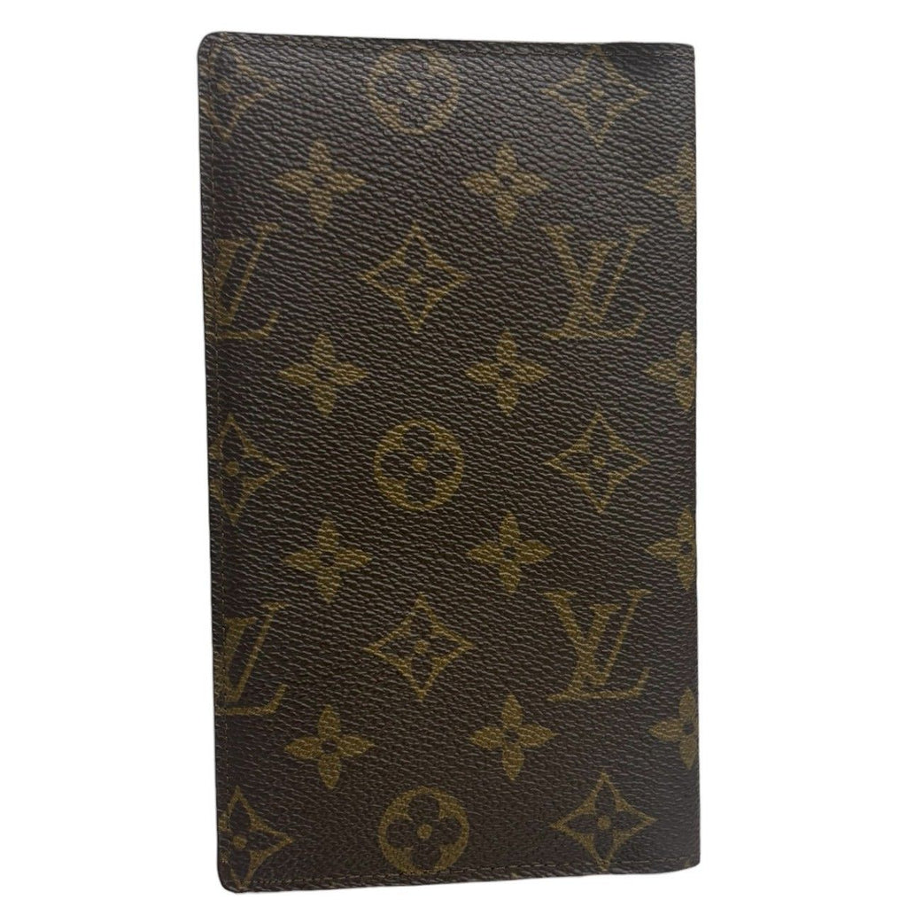 Louis Vuitton Monogram Brown Leather Wallet Billfold — view 2