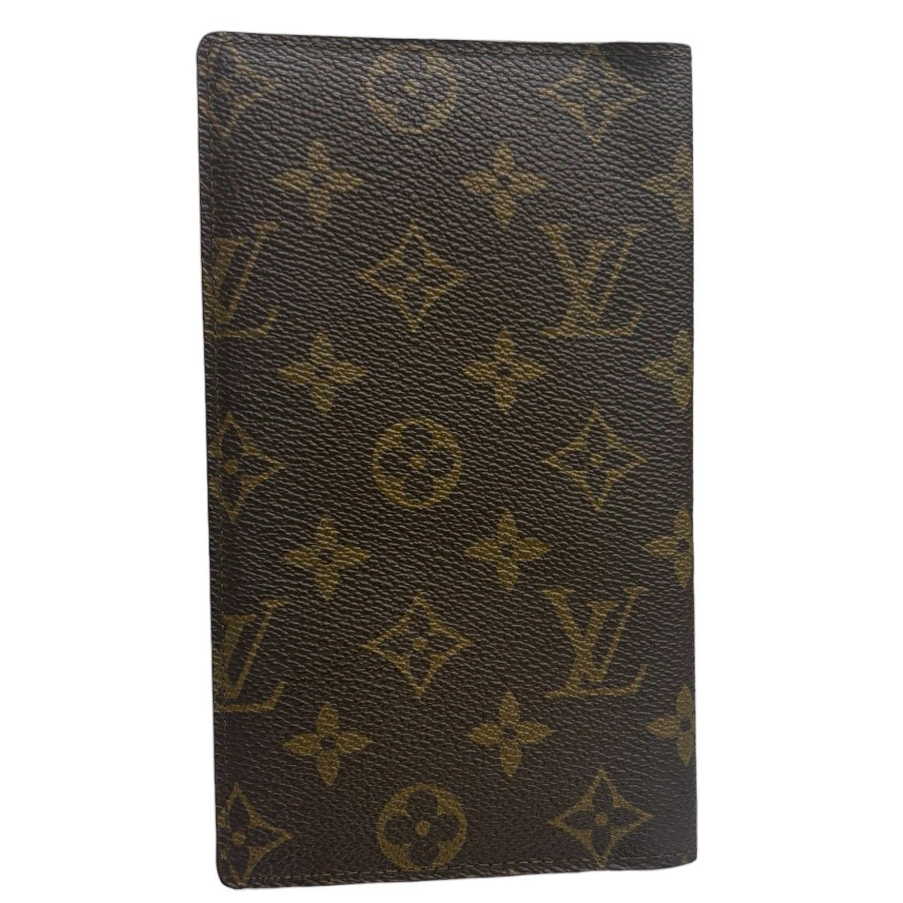 Louis Vuitton Monogram Brown Leather Wallet Billfold — view 2