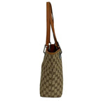 Gucci Tote Eclipse Beige Dark Brown Leather — view 4