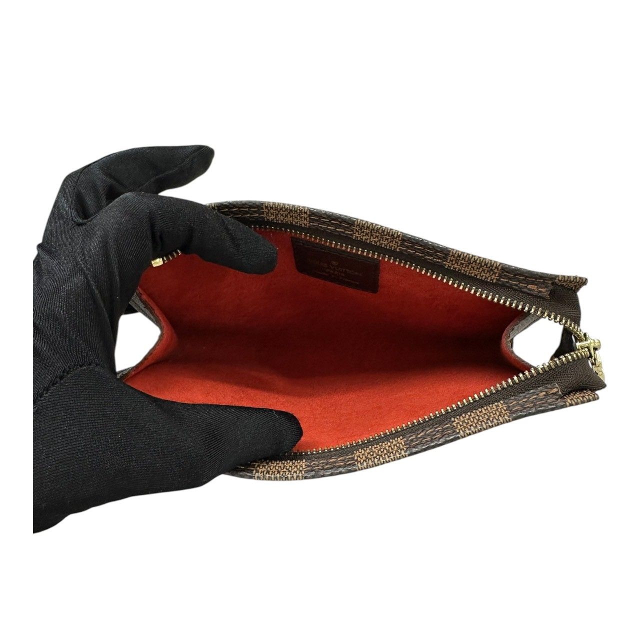 Louis Vuitton Damier Brown Gold Pouch Multi Case — view 8