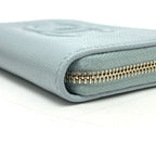 Chanel Coin Case CC Logo Metiers D'art Caviar Leather Blue — view 4