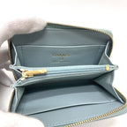 Chanel Coin Case CC Logo Metiers D'art Caviar Leather Blue — view 7