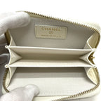 Chanel Coin Case Classic Zip Caviar Leather White — view 5