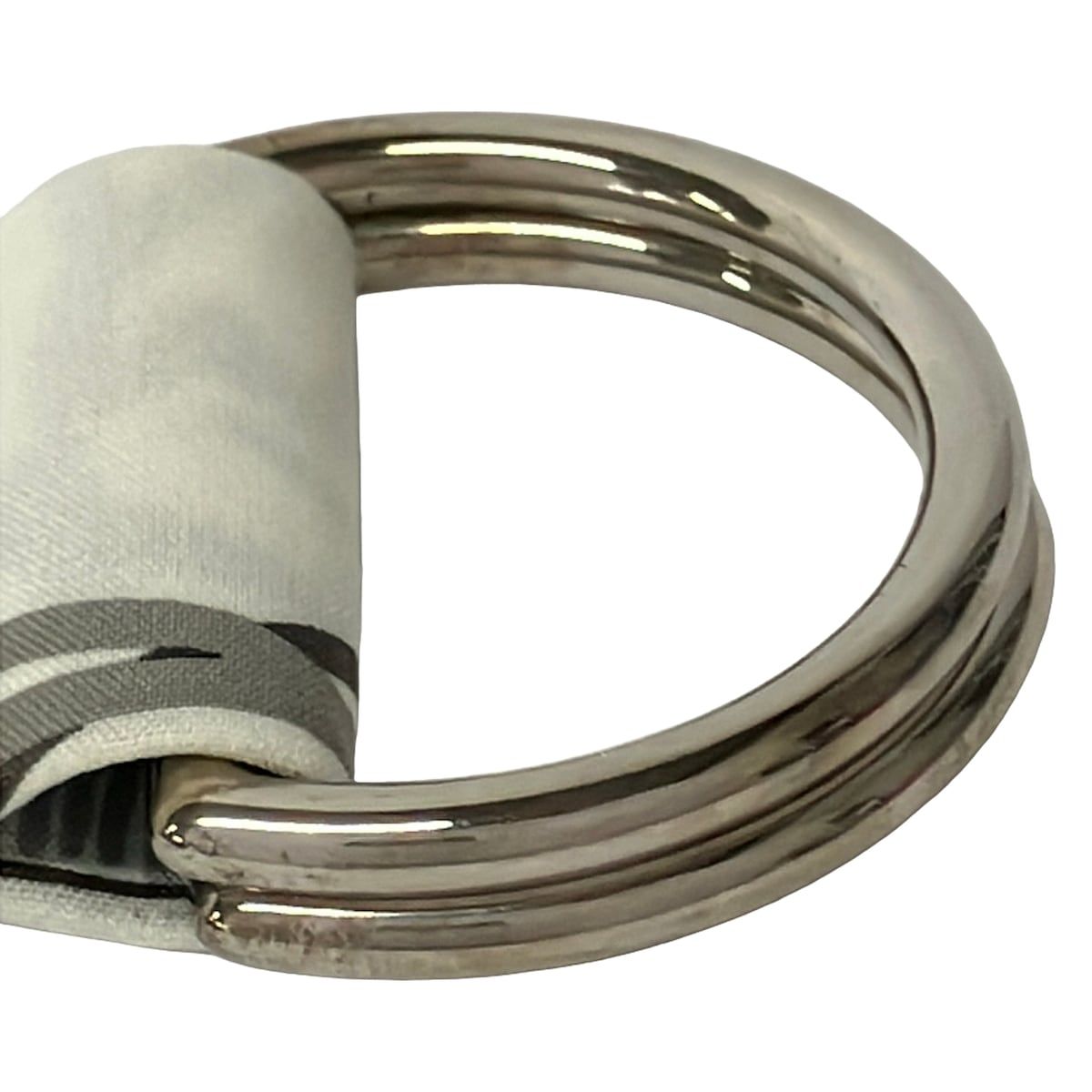 Hermes Belt White Gray Multi Cotton — view 3