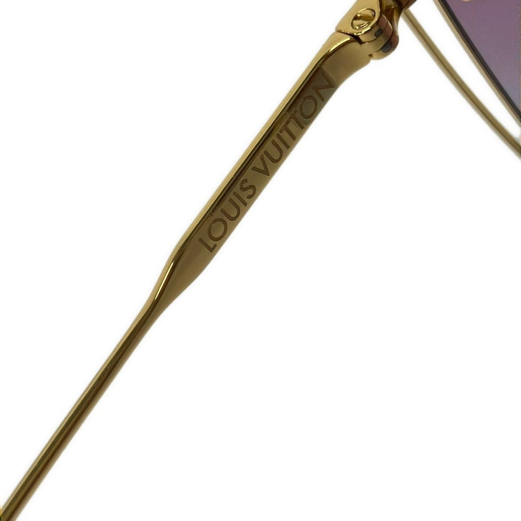 Louis Vuitton Sunglasses a Nous Deux Purple Gold Black Eyewear — view 4