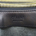 Celine Shoulder Bag Trio Large Leather Black Small — view 6