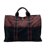 Hermes Tote Fourre Tout MM Dark Brown Black