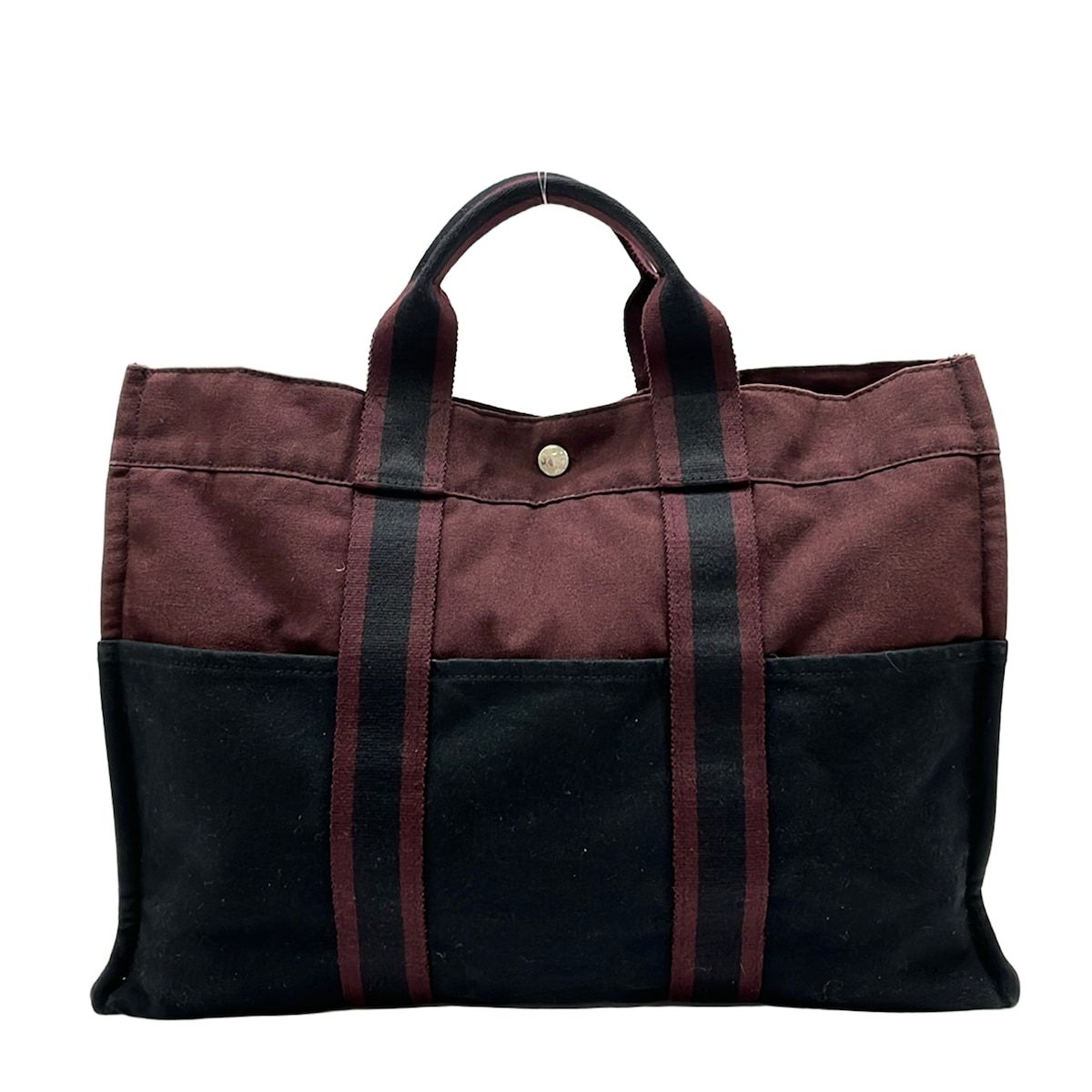 Hermes Tote Fourre Tout MM Dark Brown Black