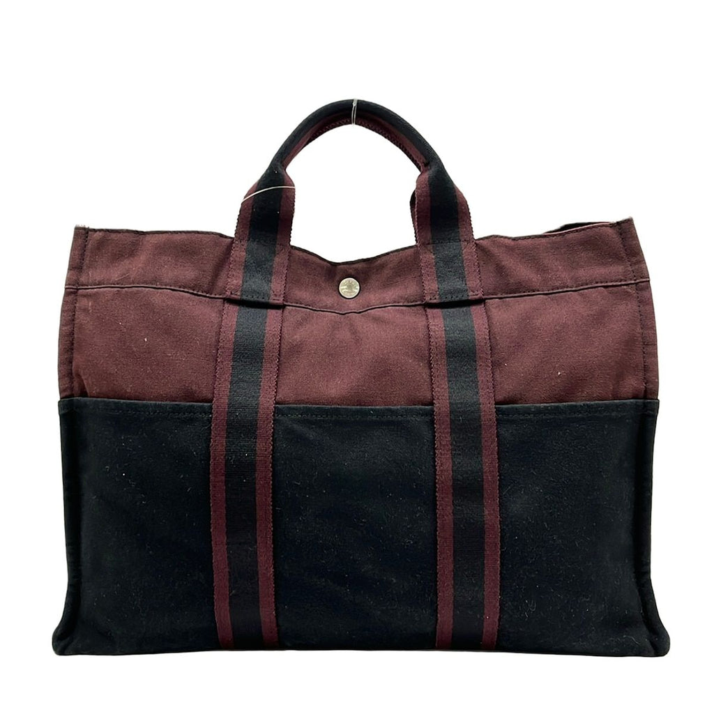 Hermes Tote Fourre Tout MM Dark Brown Black — view 3