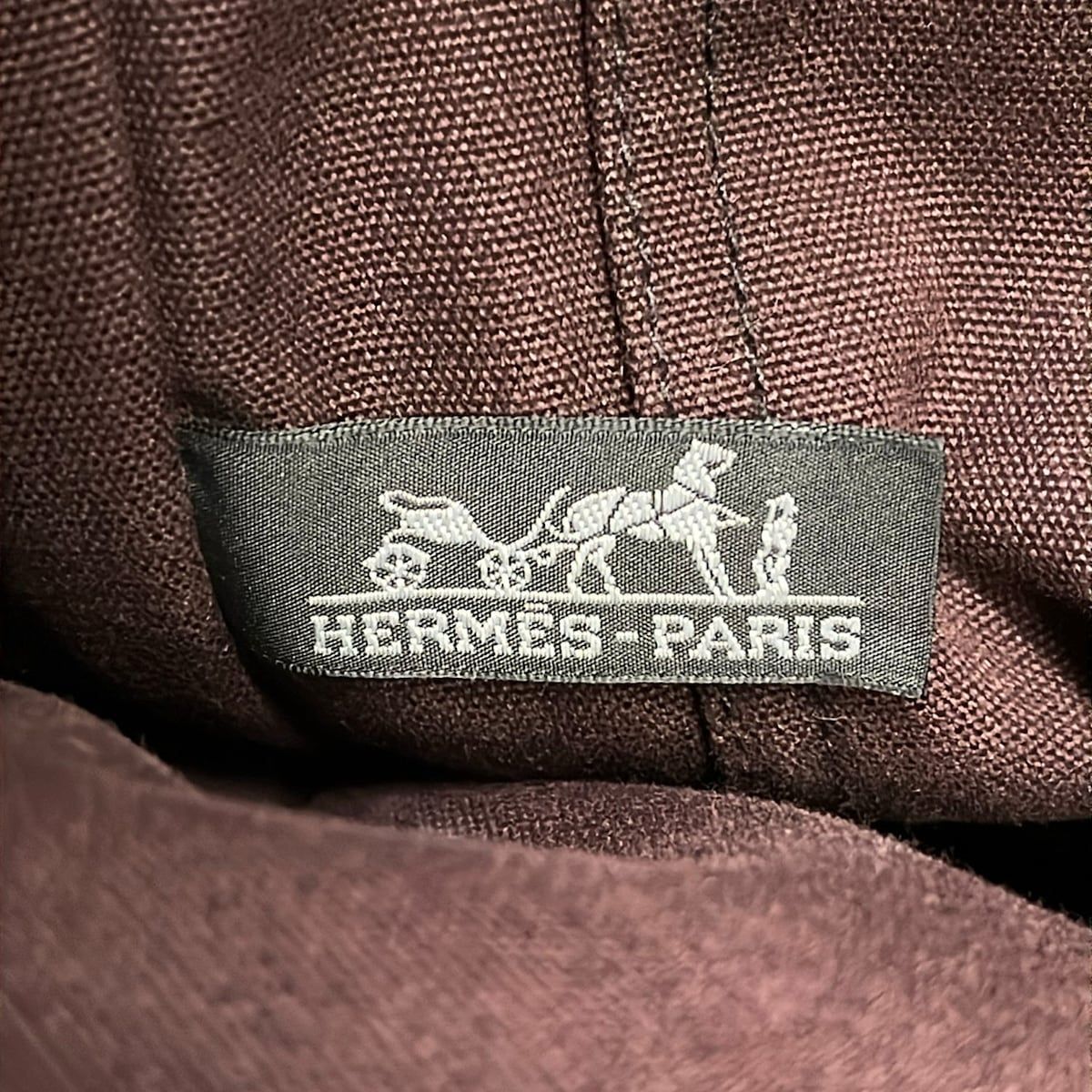 Hermes Tote Fourre Tout MM Dark Brown Black — view 8