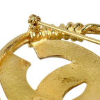 Chanel CC Logo Brooch Gold — view 6