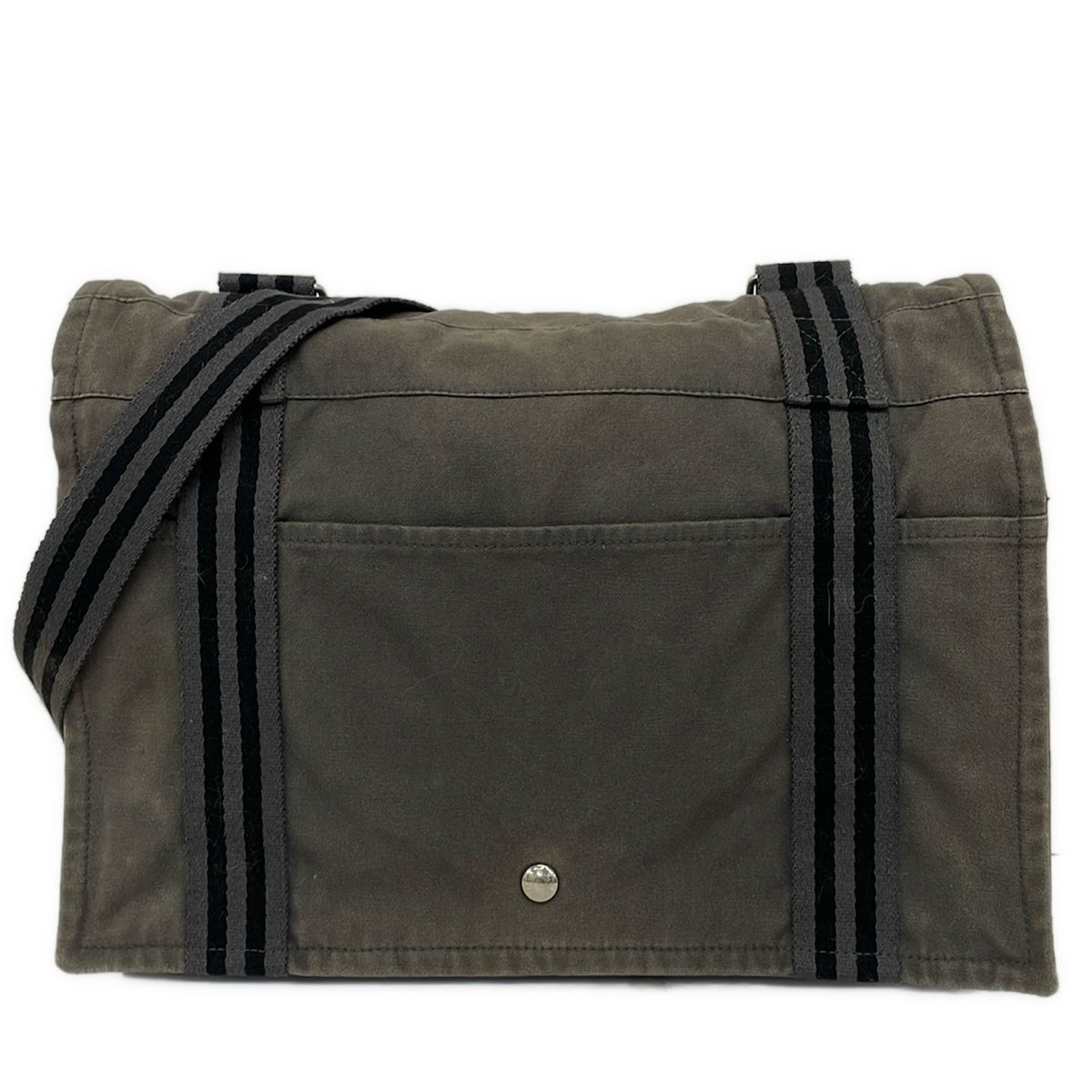Hermes Shoulder Bag Fourre Tout Besace MM Gray Black
