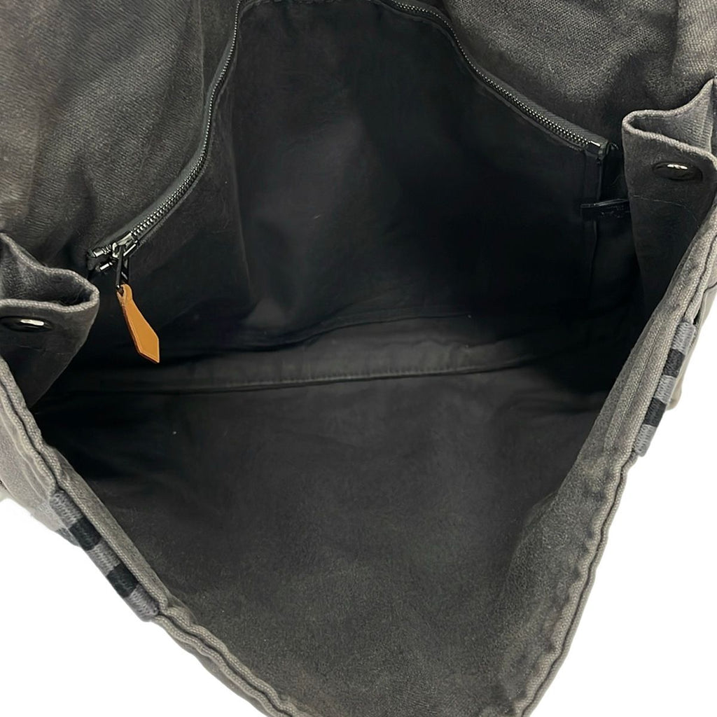 Hermes Shoulder Bag Fourre Tout Besace MM Gray Black — view 7