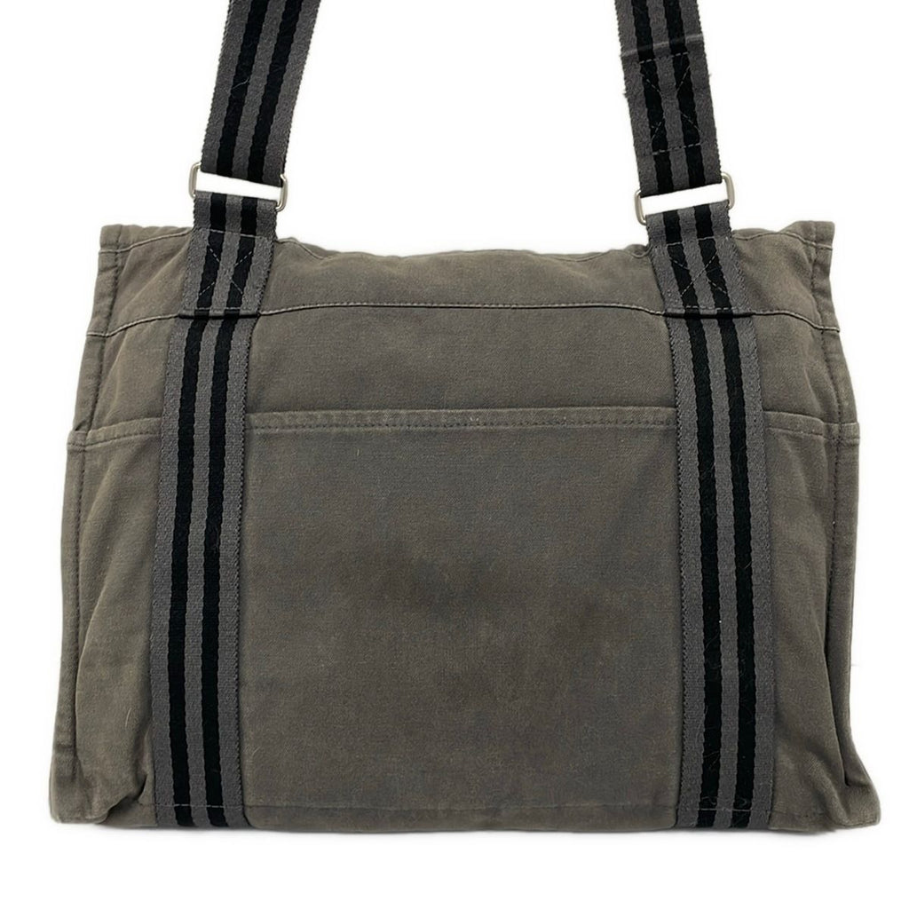 Hermes Shoulder Bag Fourre Tout Besace MM Gray Black — view 3