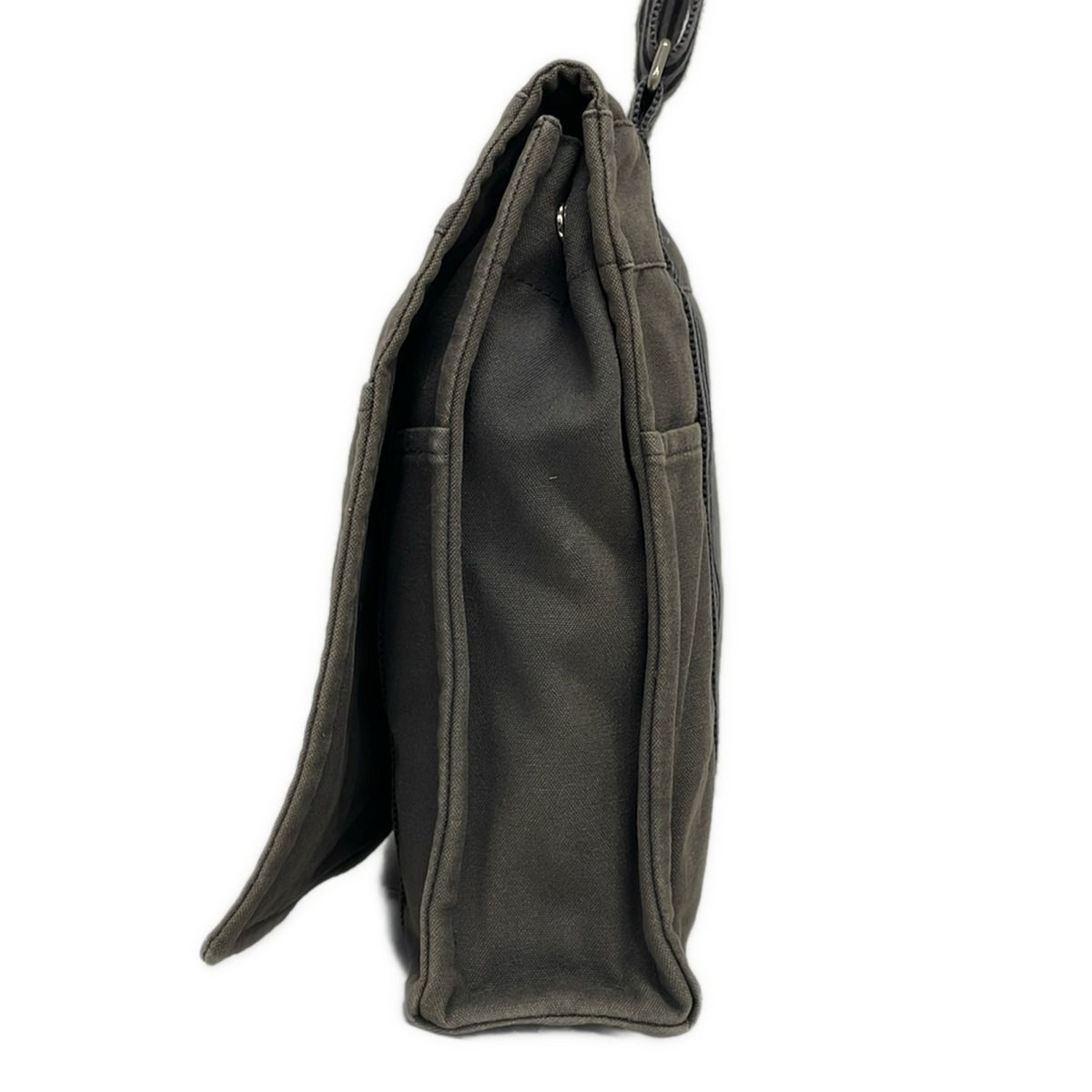 Hermes Shoulder Bag Fourre Tout Besace MM Gray Black — view 2