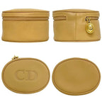 Dior Micro Pouch Beige Mini Case Leather CD Zipper Vintage — view 2