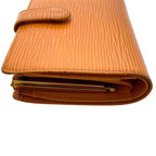 Louis Vuitton Bifold Wallet Portomonevier Viennois Orange Mandarin Epi Kiss — view 8