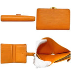 Louis Vuitton Bifold Wallet Portomonevier Viennois Orange Mandarin Epi Kiss — view 2