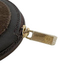 Loewe Coin Case Brown Anagram Purse Leather Suede 12 Logo Mini — view 7