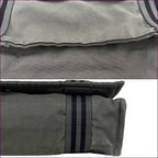 Hermes Shoulder Bag Fourre Tout Besace MM Gray Crossbody Cotton Canvas Flap — view 6