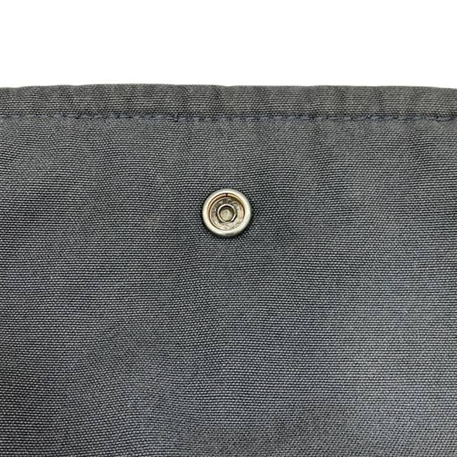 Hermes Shoulder Bag Fourre Tout Besace MM Gray Crossbody Cotton Canvas Flap — view 4