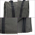 Hermes Shoulder Bag Fourre Tout Besace MM Gray Crossbody Cotton Canvas Flap — view 9