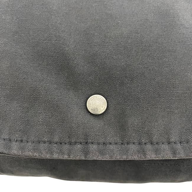 Hermes Shoulder Bag Fourre Tout Besace MM Gray Crossbody Cotton Canvas Flap — view 5
