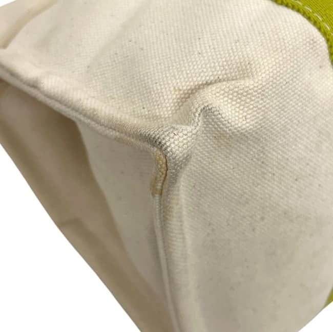 Hermes Tote Bora PM White Green Yellow Canvas — view 5